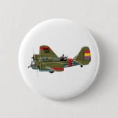Cartoon-Retrobomber Button (Vorderseite)