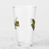 Cartoon-Retrobomber Glas (Links)