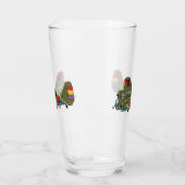 Cartoon-Retrobomber Glas (Links)