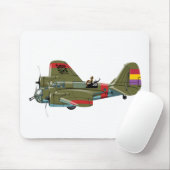 Cartoon-Retrobomber Mousepad (Mit Mouse)