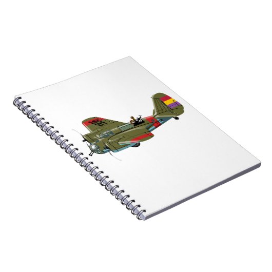 Cartoon-Retrobomber Notizblock (Rechte Seite)