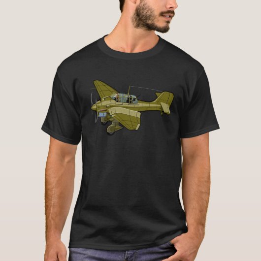 Cartoon-Retrobomber T-Shirt (Vorderseite)