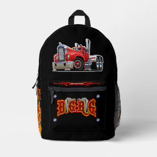 Cartoon-Retrofahrzeug Bedruckter Rucksack
