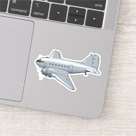 Cartoon-Retroflugzeug Aufkleber