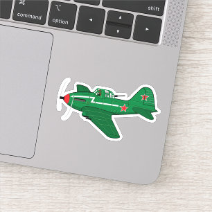 Cartoon-Retroflugzeug Aufkleber