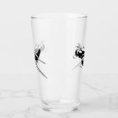 Cartoon-Retroflugzeug Glas (Links)