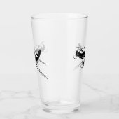 Cartoon-Retroflugzeug Glas (Rechts)