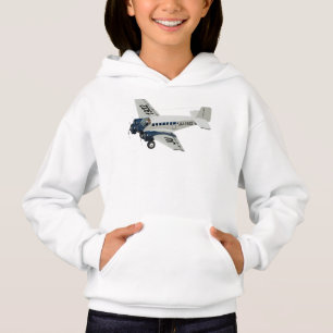 Cartoon-Retroflugzeug Hoodie