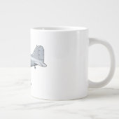 Cartoon-Retroflugzeug Jumbo-Tasse (Rechts)
