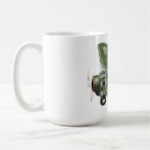 Cartoon-Retroflugzeug Kaffeetasse (Links)