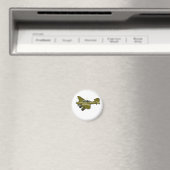 Cartoon-Retroflugzeug Magnet (In Situ (Geschirrspüler))