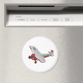 Cartoon-Retroflugzeug Magnet (In Situ (Geschirrspüler))