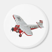 Cartoon-Retroflugzeug Magnet (Vorne)