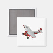 Cartoon-Retroflugzeug Magnet (Vorderseite/Rückseite)