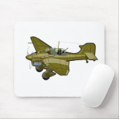 Cartoon-Retroflugzeug Mousepad (Mit Mouse)