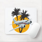 Cartoon-Retroflugzeug Mousepad (Mit Mouse)