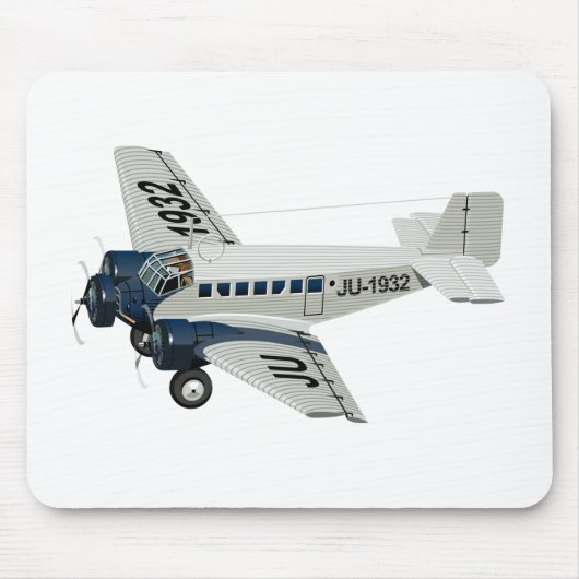 Cartoon-Retroflugzeug Mousepad (Vorne)