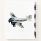 Cartoon-Retroflugzeug Notizblock (Rückseite)