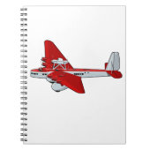 Cartoon-Retroflugzeug Notizblock (Vorderseite)