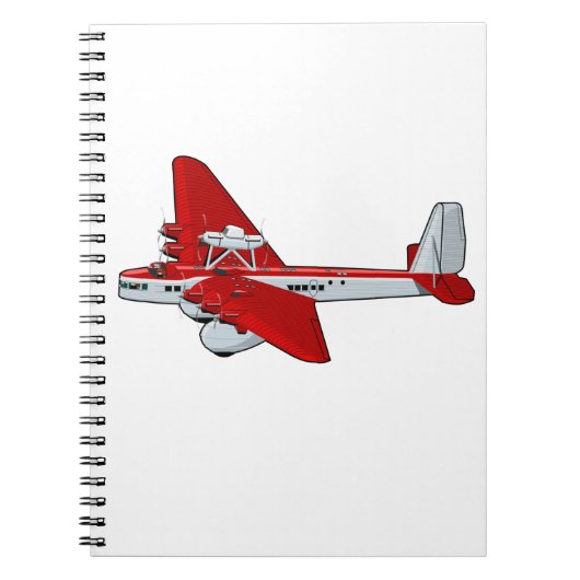 Cartoon-Retroflugzeug Notizblock (Vorderseite)