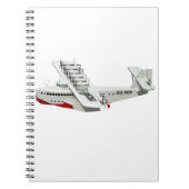Cartoon-Retroflugzeug Notizblock (Vorderseite)