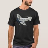 Cartoon-Retroflugzeug T-Shirt (Vorderseite)