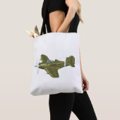 Cartoon-Retroflugzeug Tasche (Von Nahem)