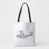 Cartoon-Retroflugzeug Tasche (Vorderseite)