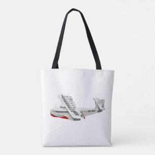 Cartoon-Retroflugzeug Tasche