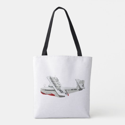 Cartoon-Retroflugzeug Tasche (Rückseite)