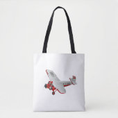 Cartoon-Retroflugzeug Tasche (Vorderseite)