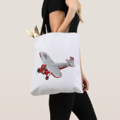 Cartoon-Retroflugzeug Tasche (Von Nahem)