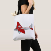 Cartoon-Retroflugzeug Tasche (Von Nahem)