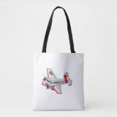 Cartoon-Retroflugzeug Tasche (Vorderseite)
