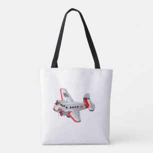 Cartoon-Retroflugzeug Tasche