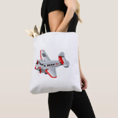 Cartoon-Retroflugzeug Tasche (Von Nahem)