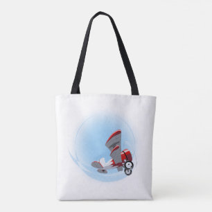 Cartoon-Retroflugzeug Tasche