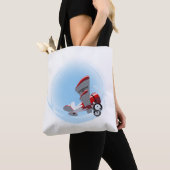 Cartoon-Retroflugzeug Tasche (Von Nahem)