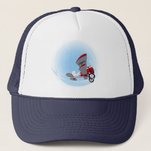 Cartoon-Retroflugzeug Truckerkappe