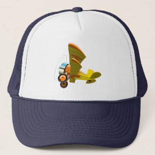 Cartoon-Retroflugzeug Truckerkappe