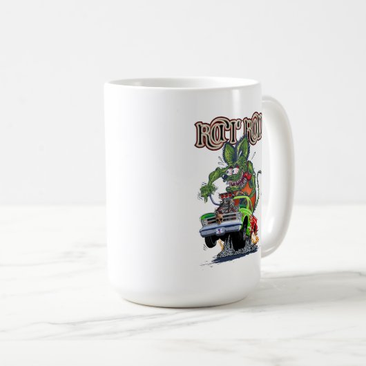 Cartoon Retrorat Kaffeetasse (VorderseiteRechts)