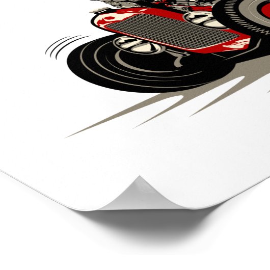 Cartoon Retrorat Poster (Ecke)