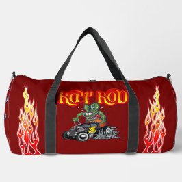 Cartoon Retrorat Rod Duffle Bag