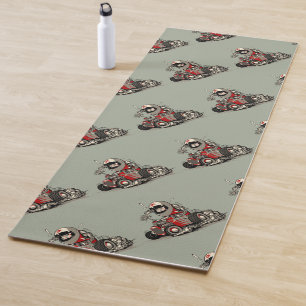 Cartoon Retrorat Yogamatte