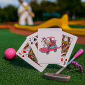 Cartoon Road Rage Woman Spielkarten