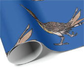Cartoon Roadrunner Bird Wrapper Geschenkpapier (Rolleneckpunkt)