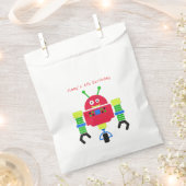 Cartoon Robot Birthday Party Gefallen-Tasche Geschenktütchen (Ausgeschnitten)