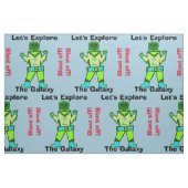 Cartoon Robot Boy Alien Blast Off Stoff (Fat Quarter (45,7 x 55,9 cm))
