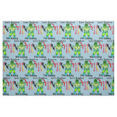 Cartoon Robot Boy Alien Blast Off Stoff (Yard (91,4 cm))