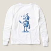Cartoon Robot Buddy — HandGezeichnet Stil (Design Rückseite)